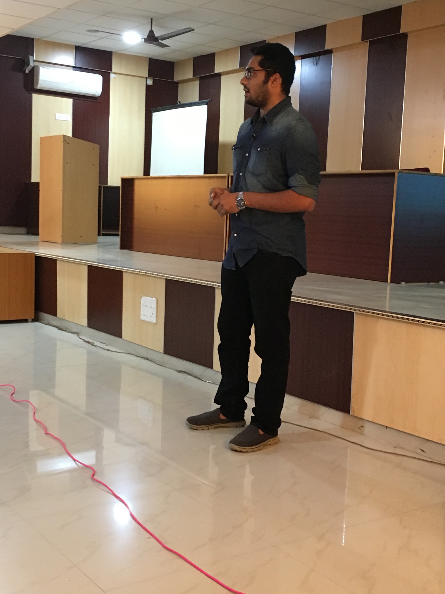 Speaking at a workshop